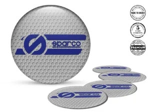 Sparco Calcomanía de Aro Logo Insignias Silicona Lujo